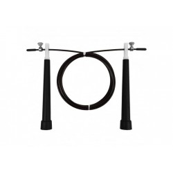 Швидкісна скакалка EasyFit Speed Cable Rope зі сталевим тросом 3 м, чорний, код: EF-2039-BK-EF Швидкісна скакалка EasyFit Speed Cable Rope зі сталевим тросом 3 м, чорний, код: EF-2039-BK-EF