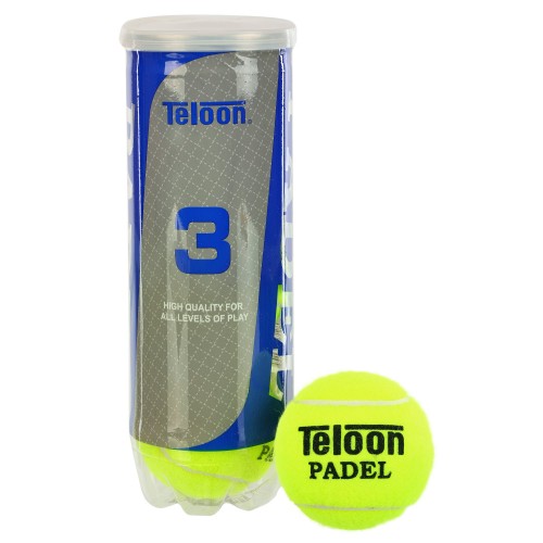 М"яч для падел-тенісу Teloon Padel 3шт, салатовий, код: WZPA818003-PADEL-S52 М"яч для падел-тенісу Teloon Padel 3шт, салатовий, код: WZPA818003-PADEL-S52