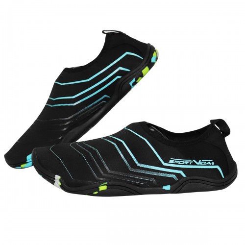 Взуття для пляжу і коралів (аквашузи) SportVida Black/Blue Size 36, код: SV-GY0005-R36
