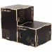 Пліобокс для кросфіту Zelart Wood Plyo Box 1шт, 75см, чорний, код: FI-4884-2