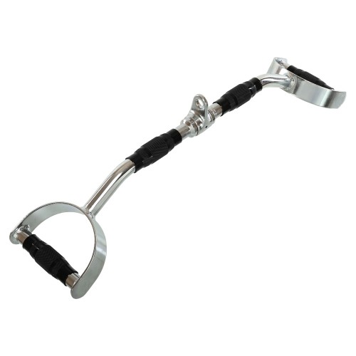 Рукоятка для тяги вигнута з широким паралельним хватом ручка для блочного тренажера LiveUp хром, код: LP8192E Рукоятка для тяги вигнута з широким паралельним хватом ручка для блочного тренажера LiveUp хром, код: LP8192E