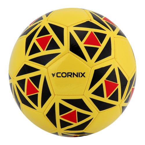 М"яч футбольний Cornix BlazeStrike №5, жовтий-чорний, код: XR-0375