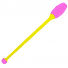 Булава для художньої гімнастики FitGo жовтий-рожевий, код: C-6176_YP