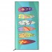 Рушник для пляжу Beach Towel Surfboard 1600x800 мм, бірюзовий, код: T-SBT_B