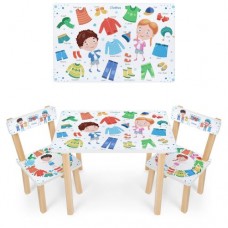 Столик дитячий Bambi з 2-ма стільцями, код: 501-105(EN)-MP