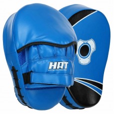Лапа вигнута для боксу та єдиноборств Hard Touch 190x50x250 мм, 2шт, синій-чорний, код: BO-4251_BL