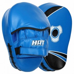 Лапа вигнута для боксу та єдиноборств Hard Touch 190x50x250 мм, 2шт, синій-чорний, код: BO-4251_BL