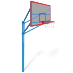 Стенд баскетбольний FIBA InterAtletika, щит акриловий 1800х1050 мм, код: УТ417.1-SM
