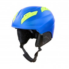 Шлем горнолыжный с механизмом регулировки Moon M-L/55-61 см, синий-салатовый, код: MS-96_BLLG-S52