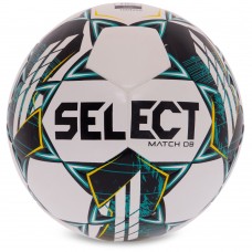 М"яч футбольний Select Match DB V23 №5, білий-зелений, код: MATCH-WG