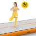 Мат гімнастичний надувний 4Fizjo Air Track Mat 5000x2000x200 мм, білий-помаранчевий, код: P-5907739312051