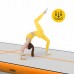 Мат гімнастичний надувний 4Fizjo Air Track Mat 5000x2000x200 мм, білий-помаранчевий, код: P-5907739312051