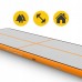Мат гімнастичний надувний 4Fizjo Air Track Mat 5000x2000x200 мм, білий-помаранчевий, код: P-5907739312051