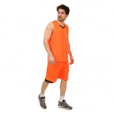 Форма баскетбольна чоловіча PlayGame Lingo XL (ріст 165-170), помаранчевий-чорний, код: LD-8002_XLORBK