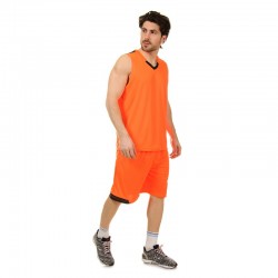 Форма баскетбольна чоловіча PlayGame Lingo XL (ріст 165-170), помаранчевий-чорний, код: LD-8002_XLORBK