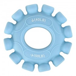 Еспандер кистьовий кільце з подвійним навантаженням Jello, навантаження 40LB-50LB, блакитний, код: FI-0650_N