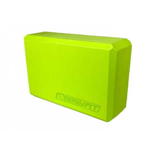 Блок для йоги EasyFit EVA 230х155х75 мм, салатовий, код: EF-1818-GN-EF Блок для йоги EasyFit EVA 230х155х75 мм, салатовий, код: EF-1818-GN-EF