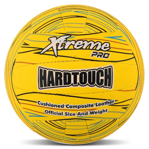 М"яч волейбольний Composite Leather Hard Touch №5, жовтий, код: VB-4056-S52