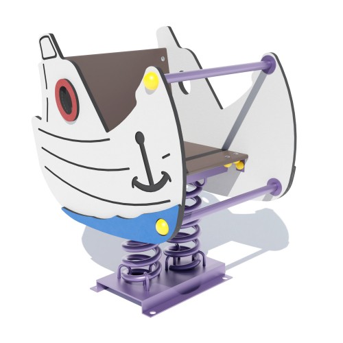 Гойдалка на пружині Miros "Кораблик" 690x580x860 мм, код: DIO142HDPE