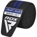 Бинти на коліна RDX Gym Knee Wrap R11, чорний-синій, код: WAH-KR11BU