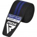 Бинти на коліна RDX Gym Knee Wrap R11, чорний-синій, код: WAH-KR11BU