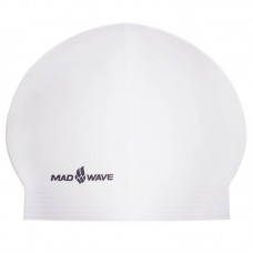 Шапочка для плавання MadWave Solid Soft, білий, код: M056502_W