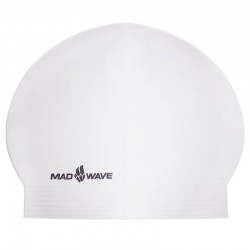 Шапочка для плавання MadWave Solid Soft, білий, код: M056502_W