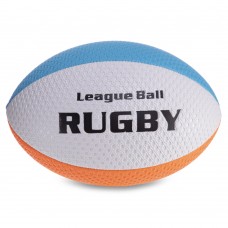 М"яч для регбі PlayGame Rugby Liga ball №9 білий-синій, код: RG-0391_WBL-S52