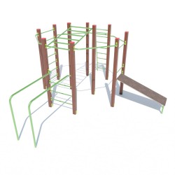 Гімнастичний комплекс Miros "Акробат", код: DIO683