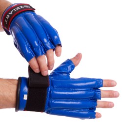 Снарядні рукавички Zelart XL синій, код: ZB-4225_XLBL