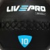 М"яч набивний медичний для кросфіту LiveUp 10кг, чорний, код: LP8103-10 М"яч набивний медичний для кросфіту LiveUp 10кг, чорний, код: LP8103-10