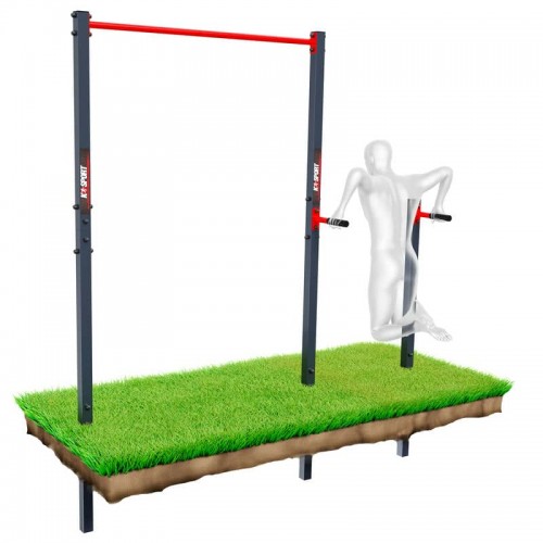 Вуличний турнік для підтягування з брусами K-Sport KSOZ002, код: KS-220-IN