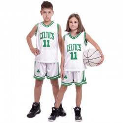 Форма баскетбольна підліткова PlayGame NB-Sport NBA Celtics 11 M (8-10 років), ріст 130-140см, білий-зелений, код: BA-0967_MWG-S52