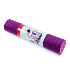 Килимок FitGo для йоги та фітнесу 6мм, фіолетово-рожевий, код: 5415-2VP-WS