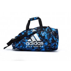 Сумка рюкзак Adidas Kick Boxing (2 в 1), M (620x310x310мм), синій камуфляж, код: 15671-680