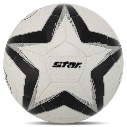 М"яч футбольний Star Polaris 101 №5 PU, білий-чорний, код: SB465-S52