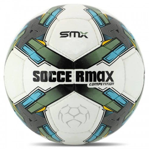 М"яч футбольний Soccermax №5, білий-зелений, код: FB-4194_G