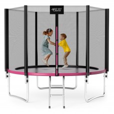 Батут із зовнішньою сіткою 4Fizjo Classic 10FT 312 см Black/Pink, код: P-5907739314567