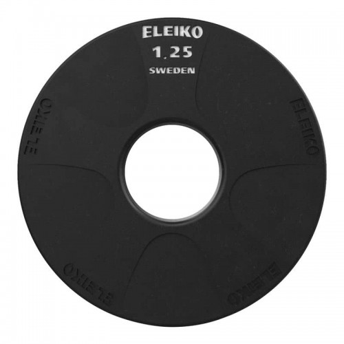 Диск тренувальний олімпійський Eleiko Vulcano 1,25 кг, чорний, код: 324-0014-IA