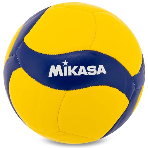 М"яч волейбольний Mikasa №4 PU, жовтий-синій, код: V455W-S52