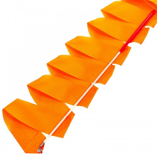 Стрічка для художньої гімнастики FitGo Lingo помаранчевий, код: C-3249_OR
