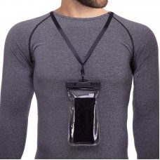 Чохол-гаманець на шию водонепроникний FitGo чорний, код: F005-4_BK