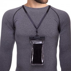 Чохол-гаманець на шию водонепроникний FitGo чорний, код: F005-4_BK