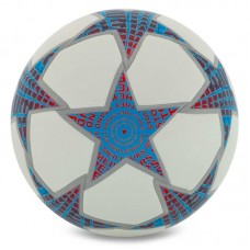 М"яч футбольний PlayGame №5, білий-синій, код: FB-9822_BL