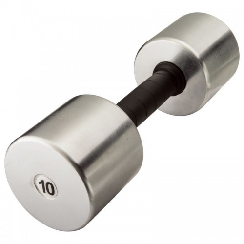 Гантель InterAtletika 1х10 кг, хром, код: ST541-10-IA