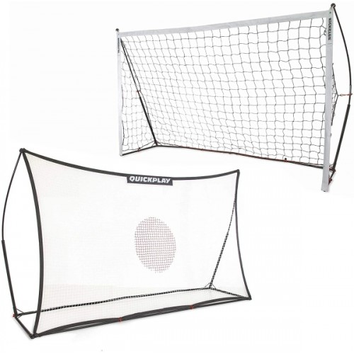 Футбольні ворота 2 в 1 Quickplay Kickster + сітка для відпрацювання удару 240x150 см, код: 5754-IN