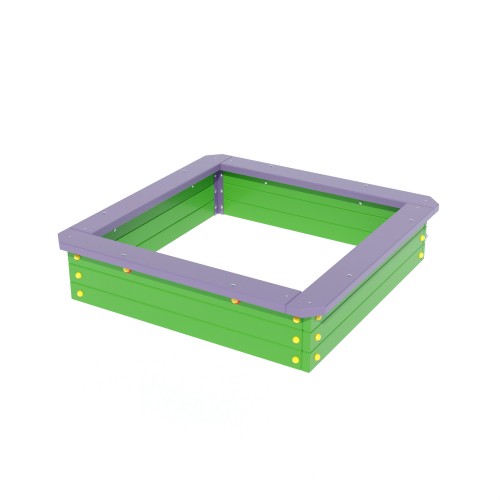 Дитяча пісочниця мала дерев"яна Miros 1450х1450х340 мм, код: DIO201.1