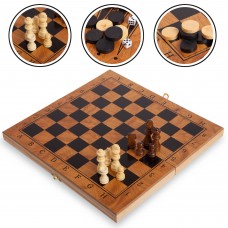 Шахи, шашки, нарди 3 в 1 ChessTour, код: S4034