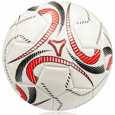 М"яч футбольний SportVida №5, білий-червоний, код: SV-SE0102