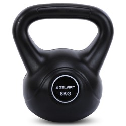 Гиря тренувальна цільна пластикова Zelart 8кг, чорний, код: TA-5427-8-S52 Гиря тренувальна цільна пластикова Zelart 8кг, чорний, код: TA-5427-8-S52